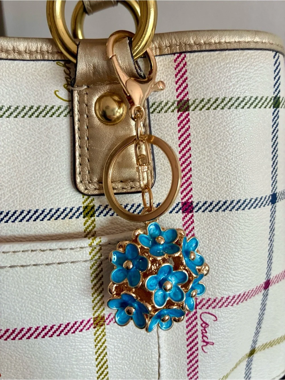 Flower Bouquet Bag Charm